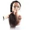 Ishow 13x4 Lace Front Wig 26 pouces Yaki droite cheveux brésiliens crépus droite perruques de cheveux humains pour les femmes tous âges couleur noire naturelle