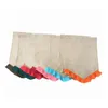 Colorful Ruffle Burlap Garden Flags 31x46Cm 13 Colors Diy Jute Liene Yard Flag House Decoration Hanging Flag Mx1Df