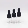 2022 Empty 1ml 2ml 3ml 5ml Clear Glass Dropper Bottle Mini GlassS Essential Oil bottle With Hose Vial