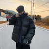 Heren Down Parkas Winter Men Jacket 2022 Hip Hop Parka Harajuku Vintage dikke warme jas Mandarijnkraag Casual overjas mode Windbreker