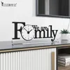 MEISD Quality Acrylic Table Clock Modern Design Family Desk Watch LiveRoom Quartz Mute Home Decor Table Horloge Free shipping LJ201204