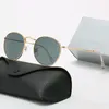 Klassieke Ronde Zonnebril Merk Designer UV400 Eyewear Metalen Gouden Frame Zonnebril Mannen Vrouwen Spiegel Zonnebril Polaroid glazen Lens Met Doos