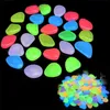 200pcs Garden Decor Luminous Stones Glow In Dark Decorative Pebbles Outdoor Fish Tank Decoration Pebble Rocks Aquarium