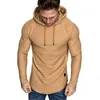 Erkek Hoodies Tişörtü 2021 Moda Erkekler Sonbahar Kış Rahat Üstleri Hafif Uzun Kollu Düz Renk Kazak Kapüşonlu Sweatshirt Artı S