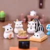 Mini ornamenti per criceti di arachidi sbucciati in miniatura per case delle bambole in resina