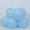 1 set macaron blauwe ballon boog bloem link dag picknick engagement bruiloft verjaardagsfeestje blauw thema decoratie