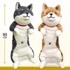 Brinquedo de pelúcia macio para cães, algodão grande, travesseiro Shiba Inu Corgi, travesseiro longo para cochilo 1811