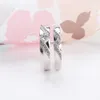 Original Echt 925 Sterling Silber Ring Mode Paar Ring für Männer und Frauen, Verlobung, Hochzeit Edlen Schmuck Geschenk XR286