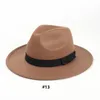 Retro Cappello Fedora Donna Uomo Cappelli a tesa larga Donna Cappello di feltro Ladies Vintage Fedoras Uomo Casual Cap Donna Uomo Top Caps Primavera Autunno Inverno Accessori moda all'ingrosso