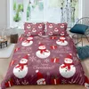 Homesky beddengoedset Kerstmis 9 kleurenstijlen MicroFiber dekbedovertrek enkele dubbele koningin king quilt cover kussensloop beddenkastjes lj1149445