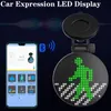 Draadloze autokartsuitdrukking led grappige emotie licht programmeerbaar bericht display bord app siri accessoires geschikt voor Android iOS