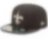 Nouvelle broderie hommes femmes chapeaux de Baseball ajustés nom sous la lettre à bord plat A B N C équipe sportive casquettes fermées une pièce N-3