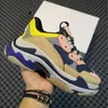 Balenciaga triple s   Triple s homens mulheres casuais sapatos de luxo plataforma designer sneakers creme amarelo amarelo bege triplo preto balenciaca chaussures senhoras instrutor