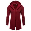 hooded winter trench coat