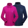 Heren en dames fleece jas verdikte warme trui Grote vest Outdoor Double Faced Fleece Solid Color Jacket1