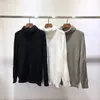 2021 FW Inverno Nuovo Dolcevita Maglione da Uomo di Alta Qualità a Maniche Lunghe Lavorato a Maglia da Uomo Sottile Caldo Maglioni Pullover