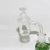 rökning Quartz Banger Dab Nail med Spinnande Carb Cap Glow In The Dark Luminous Quartzs Terp Pearls Hane 14mm 18mm glasnektar