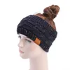 Knitted Crochet Headband Women Winter Sports Hairband Turban Yoga Head Band Ear Muffs Cap Headbands Party Favor 6 colors Z7