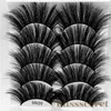 16 stilar 5 par 3D ögonfransar 25mm faux mink fransar handgjorda 3d mink ögonfransar tjocka fluffiga falska ögonfransar makeup ögonfransar