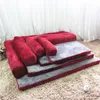 Роскошная большая собачья кровать диван собака кот кошка для домашних животных для больших собак помыщаемое гнездо кот плюшевая щенка коврик