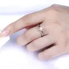 Avec cericate Luxury 1 CT Zirconia Diamond Ring Original 925 Silver Color Mariding Band for Women Anniversary Gift R0038801847