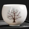 Hot Temperature Changing Tea Cup 150ML Ceramic Flower Magic Cup Display Teacup Mug Tea Bowl Discoloration Mugs