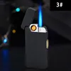 Nowość USB Charge Electric Lighter Akumulator Nadmuchiwany Podwójny przeznaczenie Przenośne Wiatroszczelne Zapalniczki Do palenia Akcesoria do palenia BRC BC BH4562