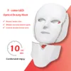 Meilleur masque facial led pour les soins du visage / usage domestique Pdt Skin Care Masque de rajeunissement de la peau à LED avec cou