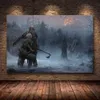 God of War hd figür oyun posterleri ve tuval baskılı resim sanat duvar resimleri oturma odası dekorasyonu için ev dekorasyonu lj2011281742568