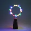 2 M 20 Mini butelka Korek Lampa Sznura Dekoracja Światła Kolorowe Lekkie Kolor Ziemia Pełna wysokiej jakości materiał LED