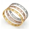 2022 Moda Moda Prata Aço inoxidável Chaço Roman Bracelet Jóias Bulbantes de ouro rosa Bracelets para mulheres Bracelet3260985