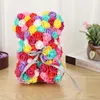 Valentijnsdag Cadeau 40 cm Rode Roos Teddybeer Roos Bloem Kunstmatige Decoratie Kerstcadeaus Vrouwen Valentijnsdag Gift2505