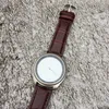 Reloj de pulsera de cuarzo con correa de cuero para hombre y niño a la moda relojes B02