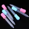 Fournitures de laboratoire 1pc 5ml petit sile en plastique alimentation médecine liquide oeil oreille pipette graduée compte-gouttes école laboratoire jllFYH