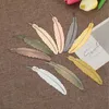 Segnalibro in metallo con piume di farfalla nera Kawaii fai-da-te per articoli creativi in carta per libri Bel regalo per feste di cancelleria coreana