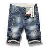 Été nouveaux hommes Stretch Short Jeans mode décontracté 98% coton haute qualité élastique Denim Shorts vêtements