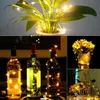 Melhor 2m 20 LED Mini Garrafa Stopper Lâmpada Corda Decoração Corda Luz Quente Luz Branca Terra Amarelo material de alta qualidade