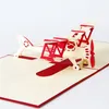 3D Handmade Plane Thank You Paper Greeting Cards For Friends Children Kids Birthday Decor Festive Party Supplies