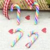 50 pcs / pack atacado 10mmx30mm Rainbow tiras polímero argila candy candy candy miniatures | decoração da festa de Natal Y200903