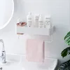 Productos para el hogar, estante de baño, colgante de pared para baño, pasta mágica, productos de baño no perforados, caja de almacenamiento Simple y práctico