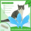 Nuovo arrivo Pet Cat Fish Shape FDA Manico in silicone Spazzolino da denti con Catnip Eco-Friendly Bastone molare Giocattolo per la pulizia dei denti per gattini