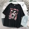 Demon Slayer T-Shirts Anime Kimetsu No Yaiba Print Streetwear Men Women Oversized 100% Cotton T Shirt Harajuku Tees Tops Clothes Y220214