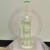 Reanice Bong Gravity Recycler Стеклянные бонги в большой толстый кальян 14 мм 18,8 мм Курительные трубы прямые сотовые ветви Вода перколятор