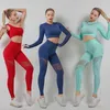 Womans Designer Tracksuits Fitness Pant Sportkläder Gym Wear Hollow Out Yoga 2 Set Långärmad Top Flame Leggings Lady Mode Mujer Casual Sporting Sweat Jogging