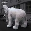 Modelo branco inflável personalizado da mascote do elefante 2m do elefante do elefante do elefante 2m para a mostra da parada