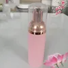 Roze 60ml reisschuimer flessen lege plastic schuim flessen hand wassen zeep mousse crème dispenser borrelende fles