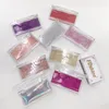 FDshine Clear Acrylic Lash Case Eyelash Vendor Customized Boxes 25mm Full Strip 3D Mink Lashes Print Logo Boxes6719005
