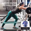 Hüftwiderstandsbänder Latex Yoga Anti-Slip Wide Beute Training Beine Band Pilates Workout Elastic Expander323f