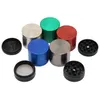 Tobaks slipmaskiner Solid Herb Grinder Zink Alloy Grinders 4 Lager Grinder CNC Tänder Grinders Rökning Tillbehör Hand Muller Tool ZYY105