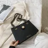 Crocodile Mönster Square Tote Bag 2021 Fashion New High Quality Pu Leather Women's Designer Handbag Chain Shoulder Messenger 250Z
